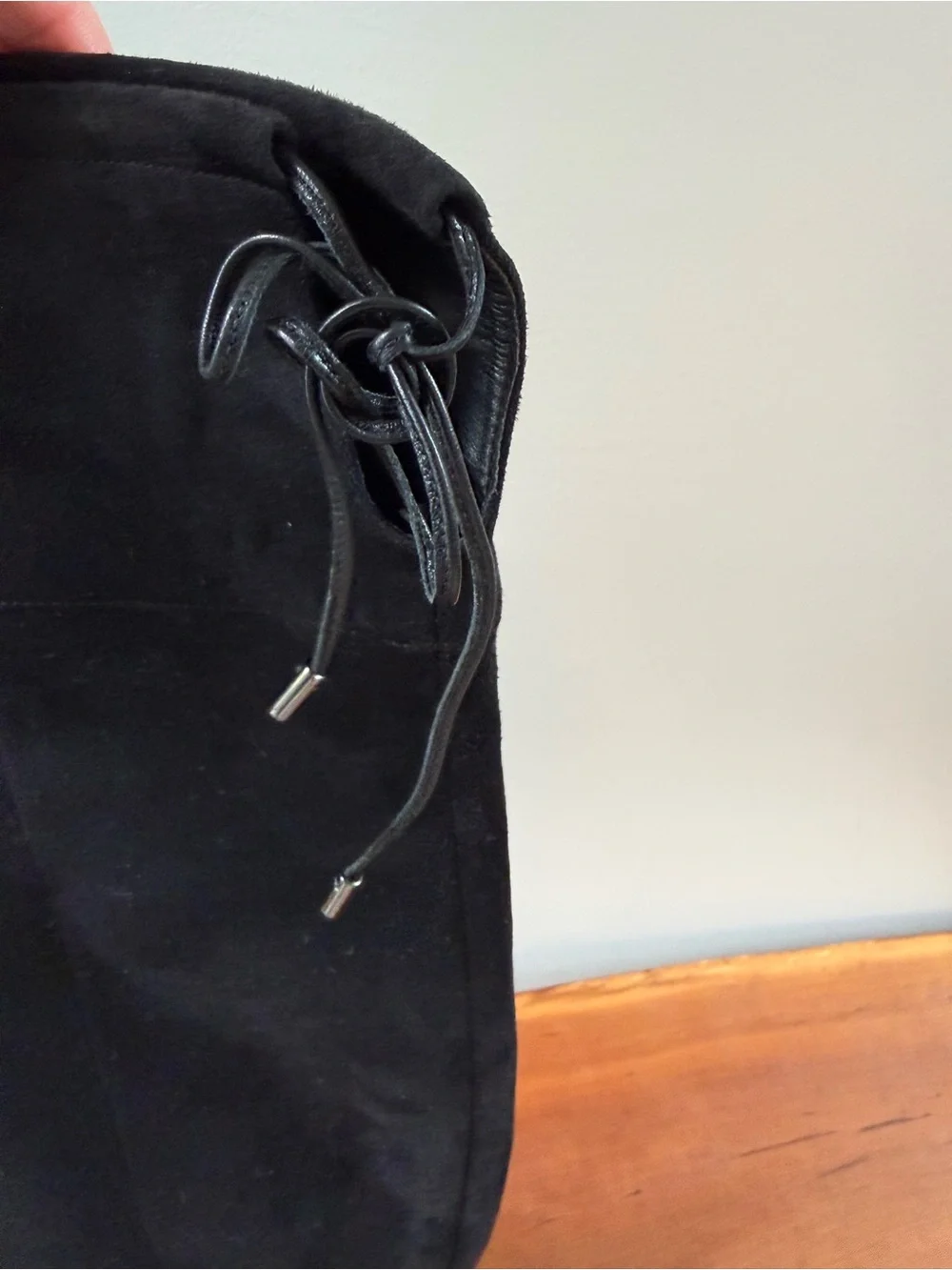 Michael Kors Jamie Over-the-Knee Boots Black 8.5 Chain Heel
